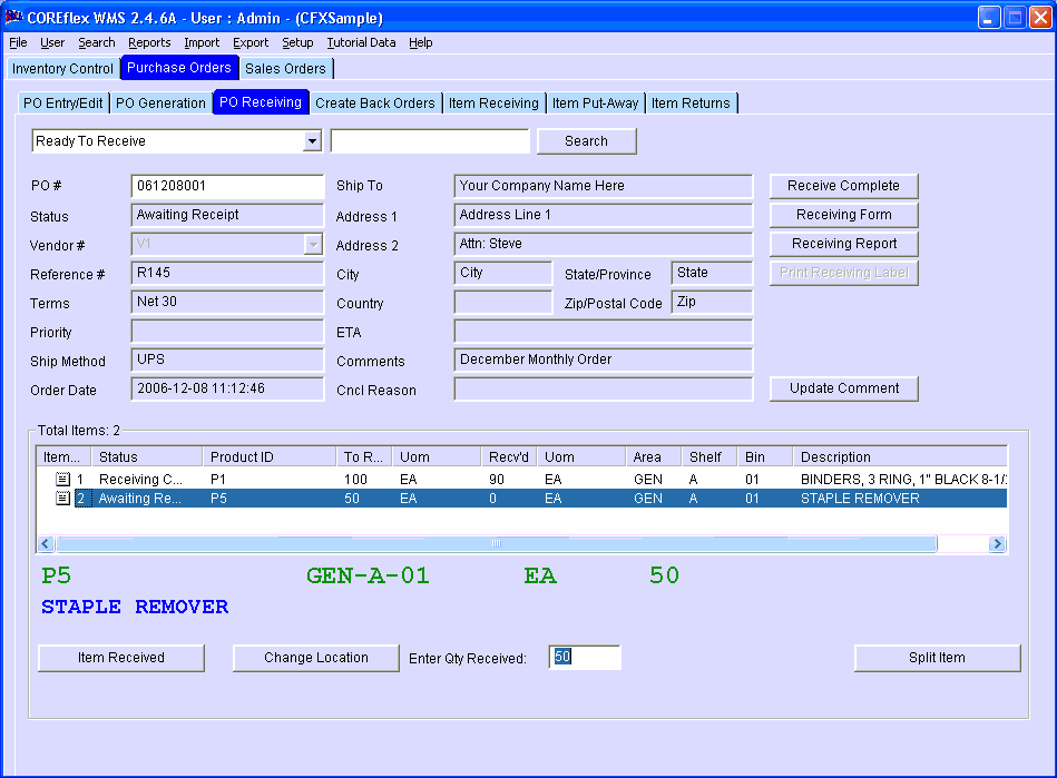 Purchase Order Flow